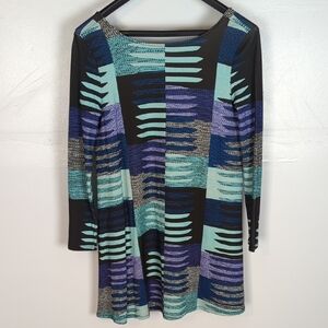 Mara Hoffman Long Sleeve Open Back Swing Dress